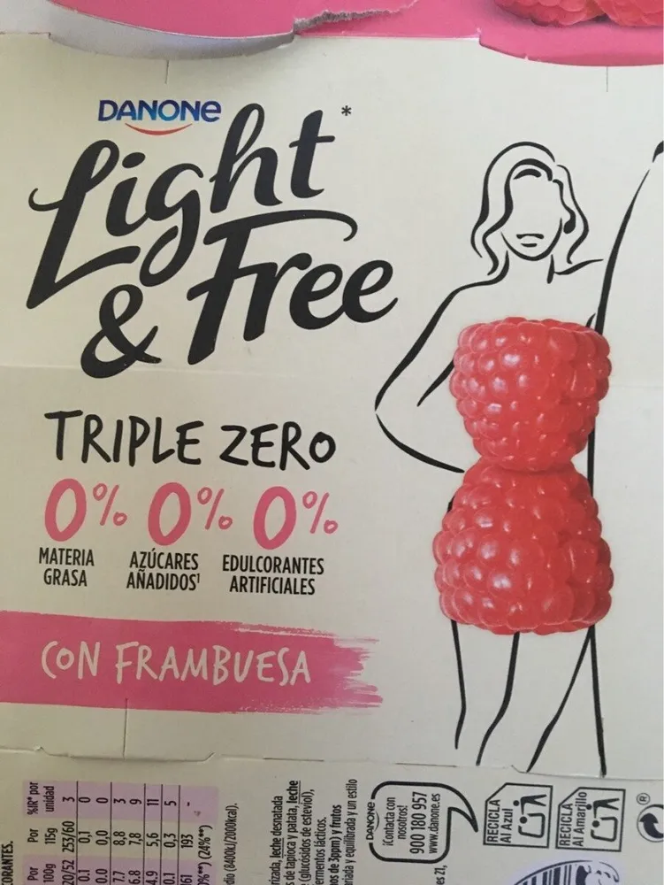 Light & Free con frambuesa