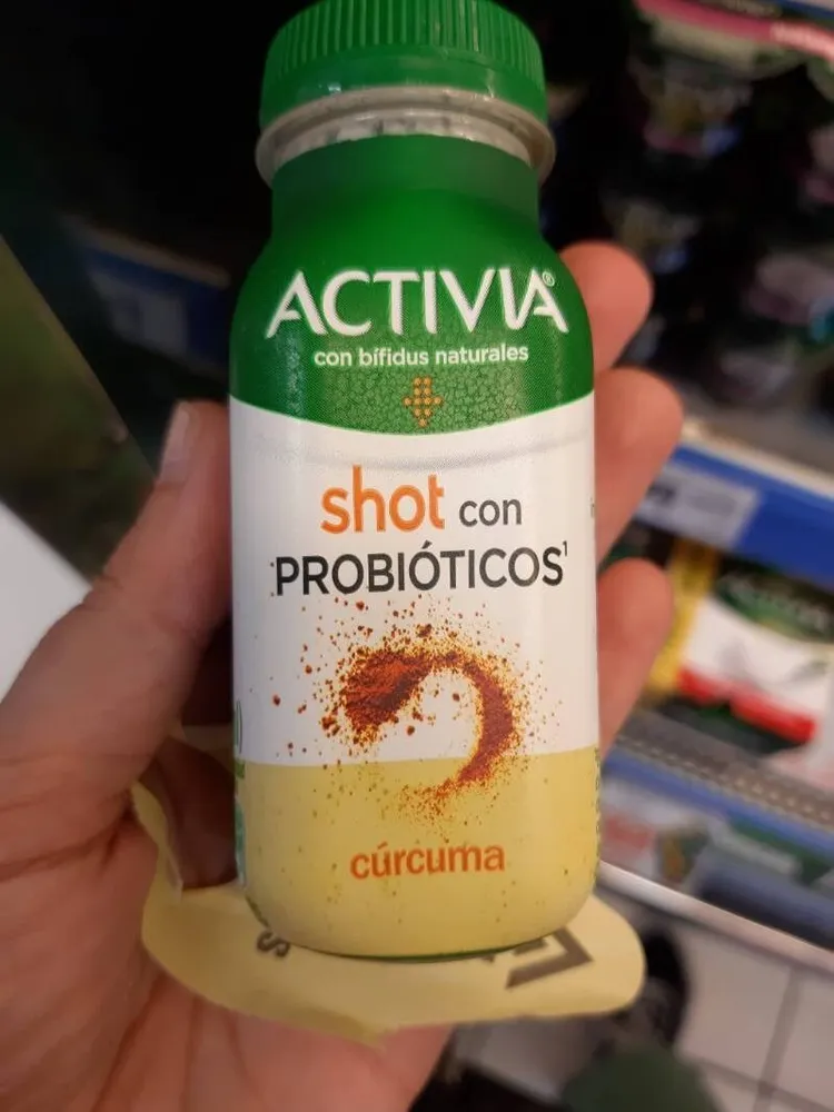 Shot bífidus de cúrcuma con probióticos