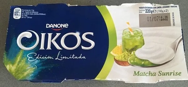 Oikos matcha sunrise