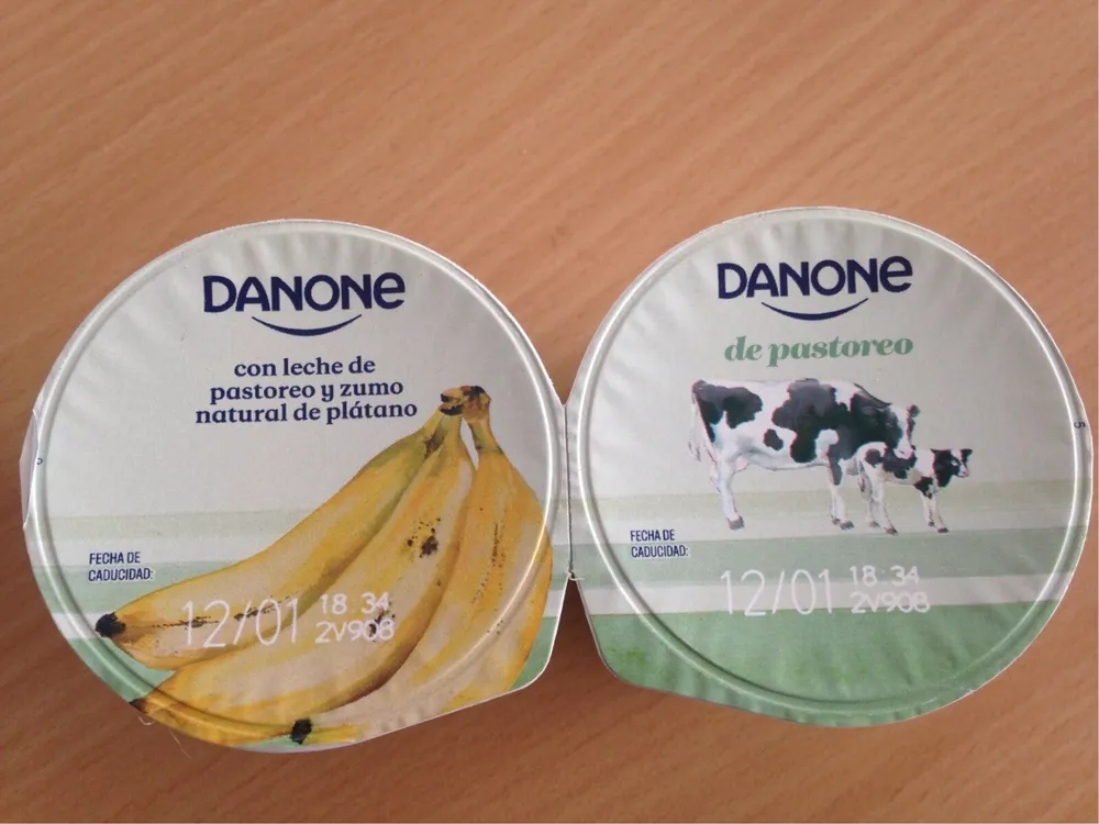 Yogur de pastoreo platano