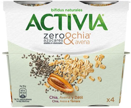 Activia Zero azúcares & chía