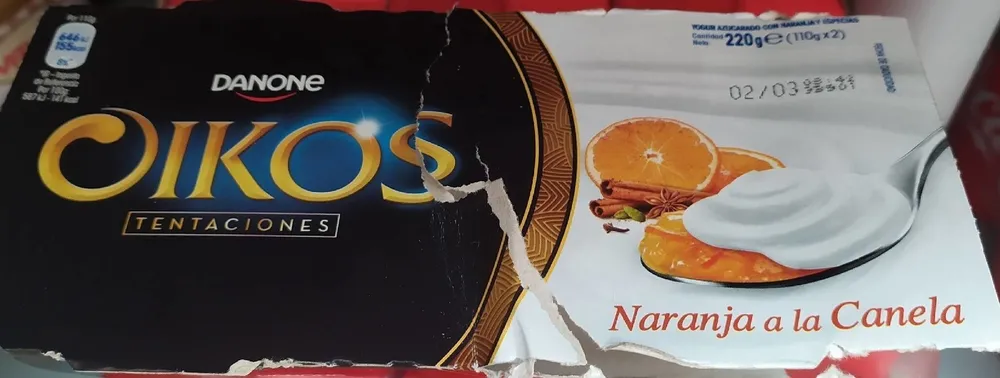 Oikos naranja a la canela