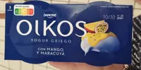Oikos griego con mango y maracuyá
