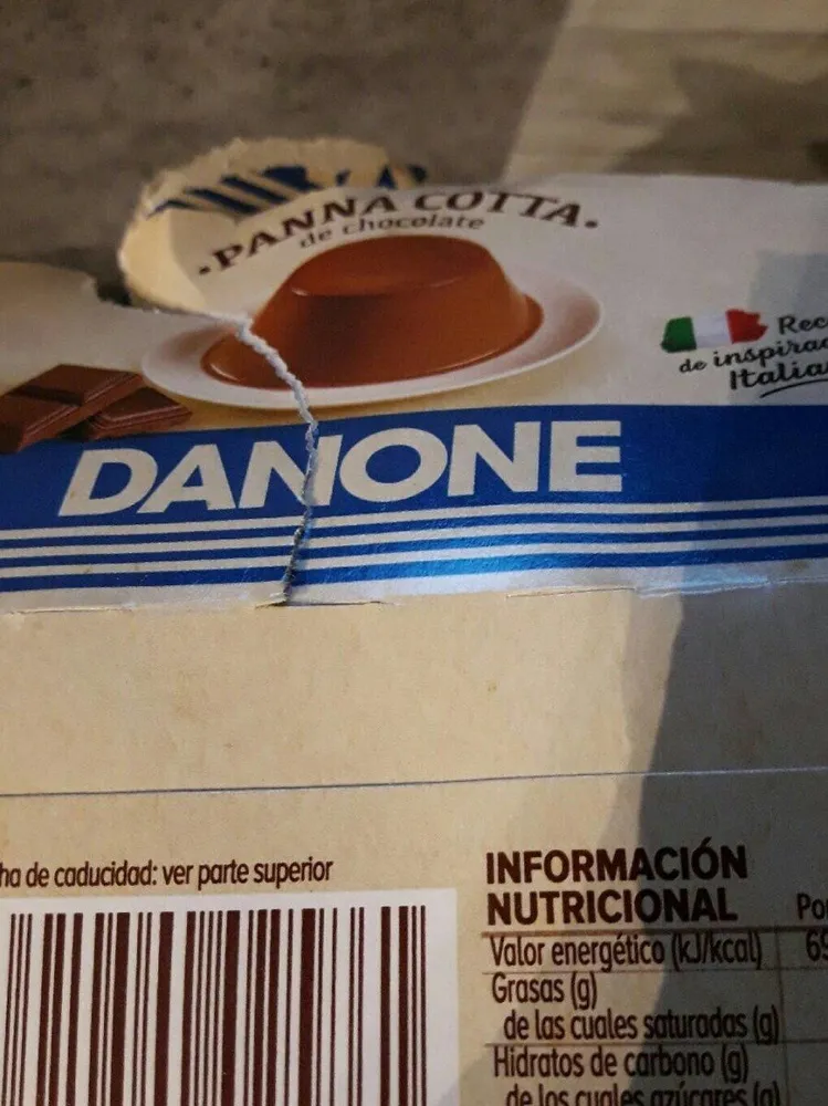 Panna cotta de chocolate