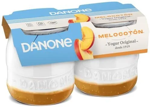 Yogur original con melocotón