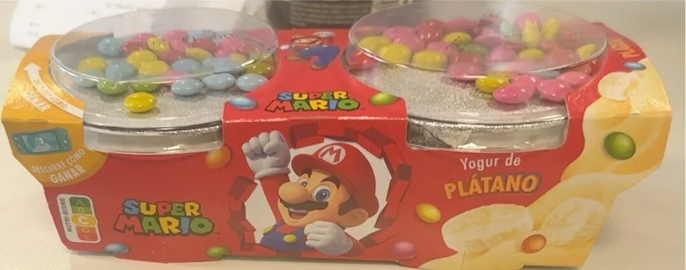 Super Mario Bros Yogur de Platano
