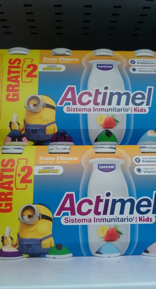 Actimel fresa plátano