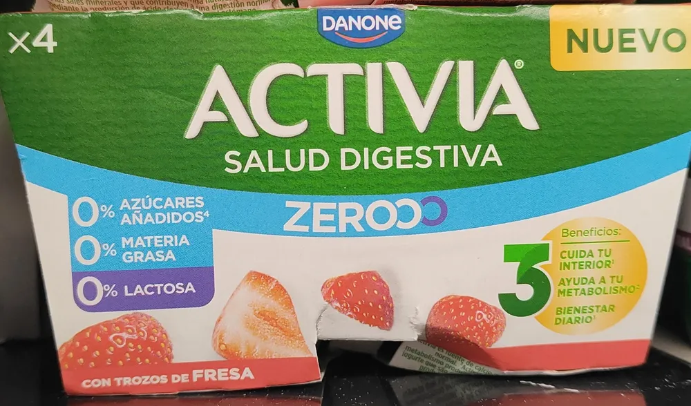 Saúde Digestiva Zerooo con Trozos de Fresa