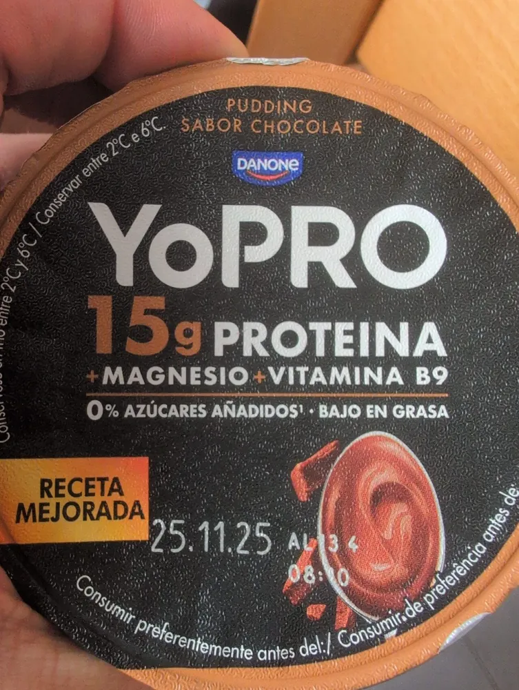 Pudding sabor chocolate