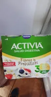 activia fibras y probióticos frutos rojos