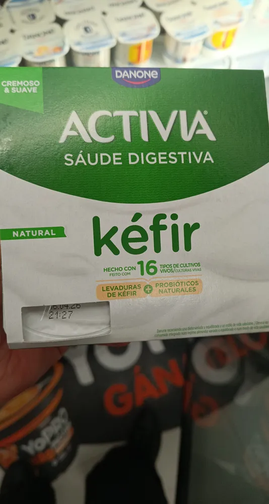activia kéfir plain x4