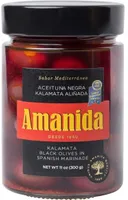 Aceituna negra kalamata aliñada