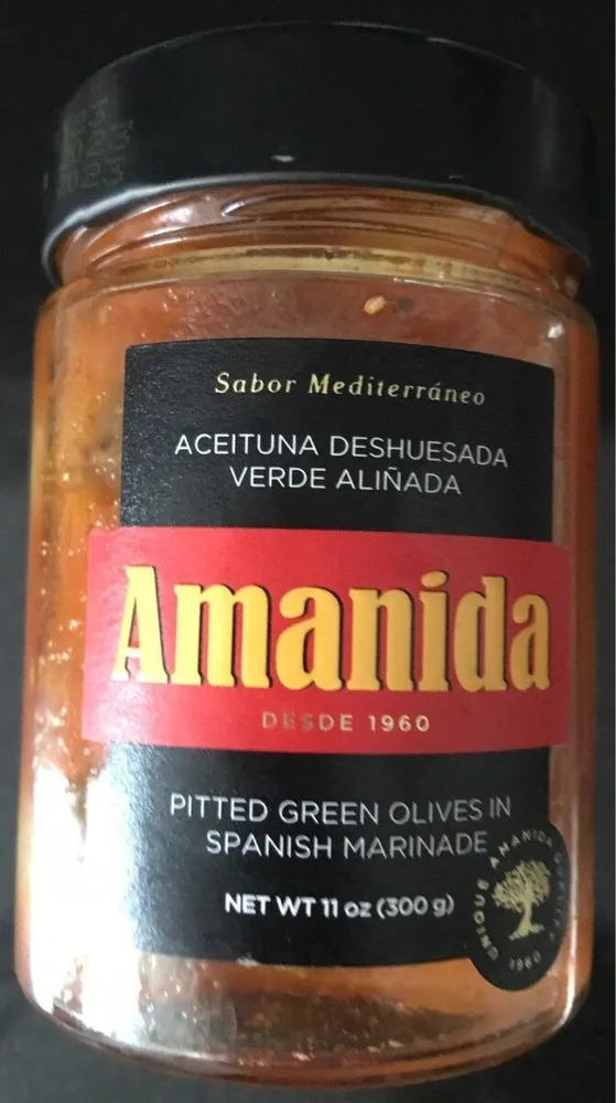 Aceituna deshuesada verde aliñada
