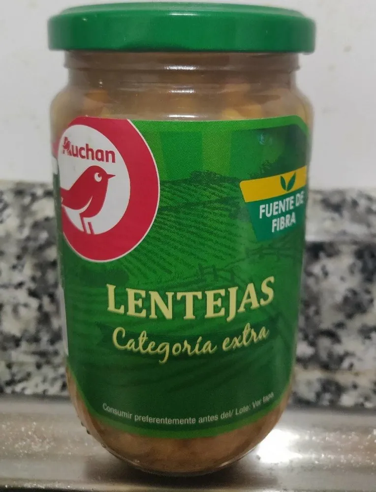 Lentejas cocidas categoría extra