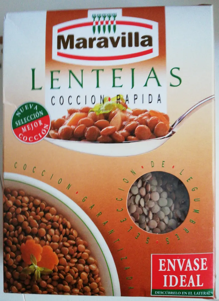 Lentejas cocción rápida