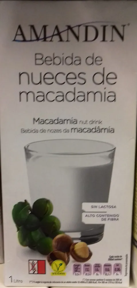 Bebida de nueces de macadamia