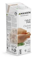 Caldo de pollo ecológico