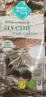Bebida ecológica de avena con calcio