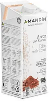 Bebida ecológica de arroz con cacao