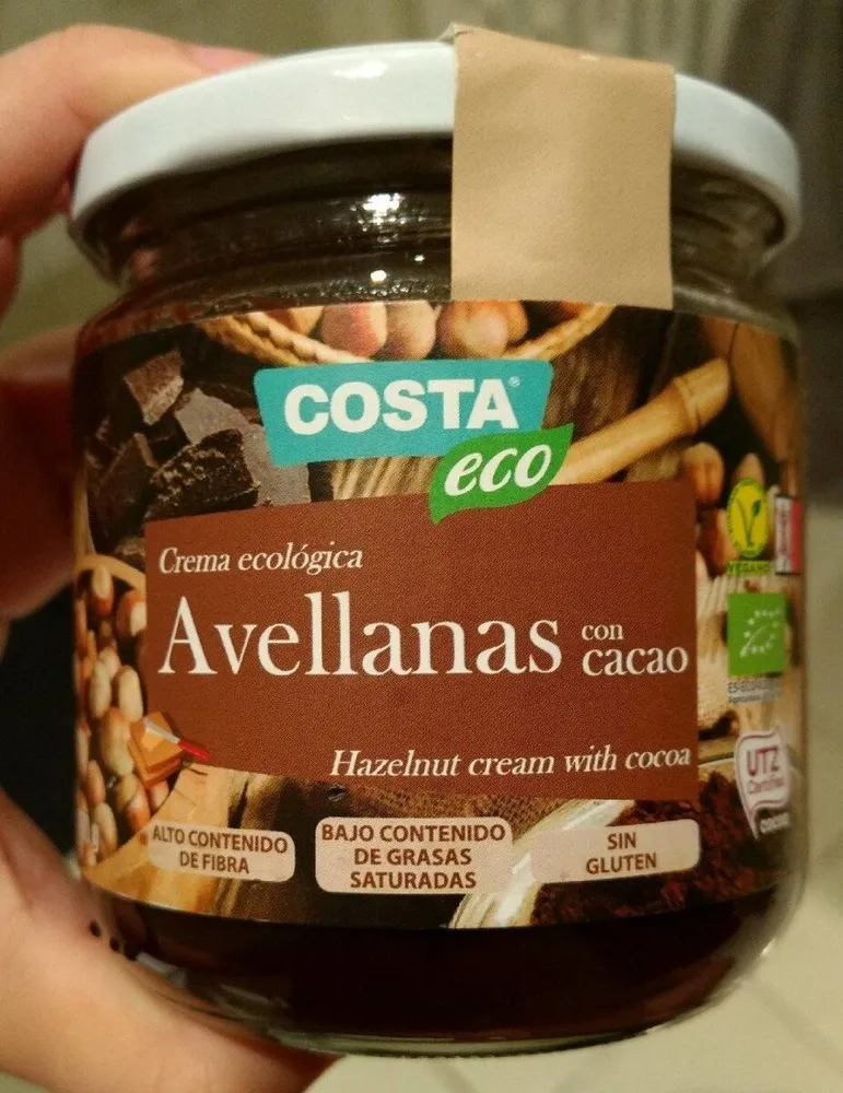Crema ecológica avellanas con cacao