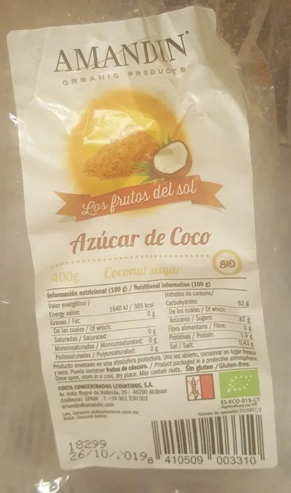 Azúcar de coco