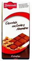 Chocolate con leche y almendras