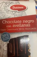 Chocolate negro con avellanas