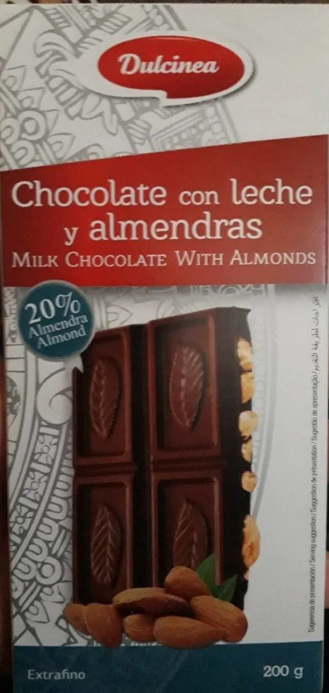 Chocolat au lait et aux amandes