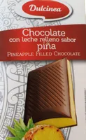 Chocolat au lait fourré ananas