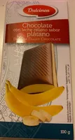 Chicolate con leche relleno sabor platano