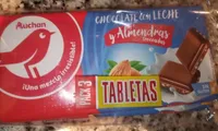 Chocolate con leche y almendras