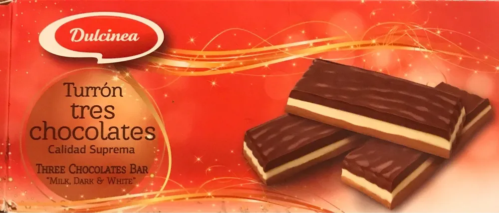 Turrón trois chocolats