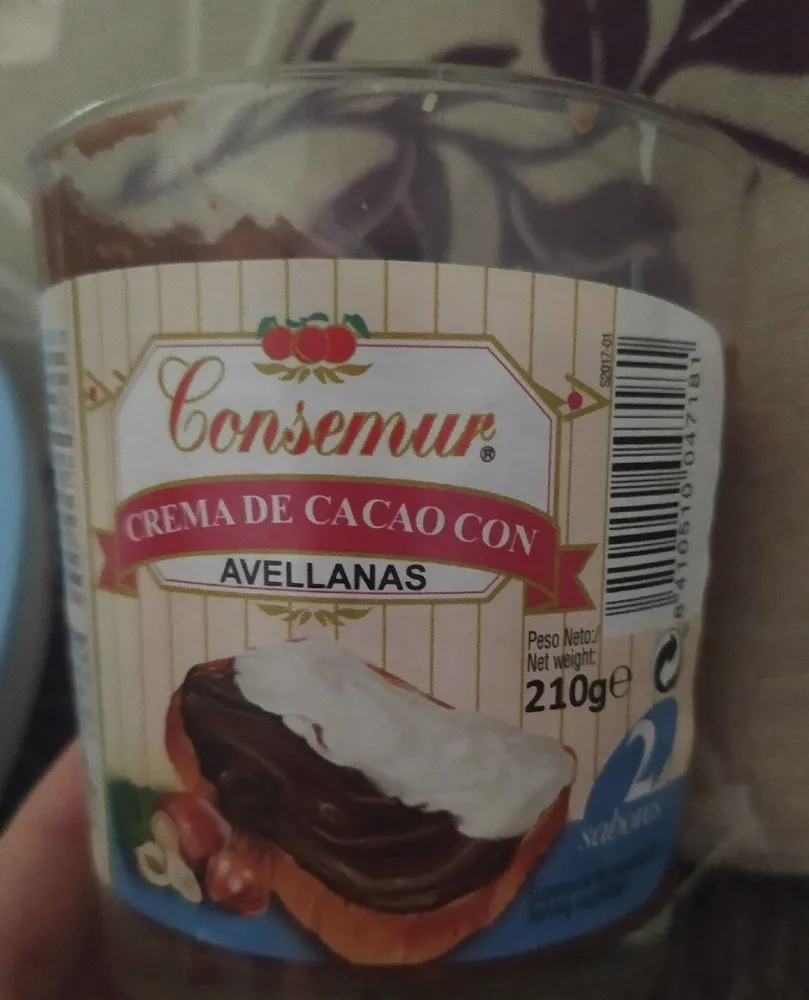 Crema de cacao con avellanas