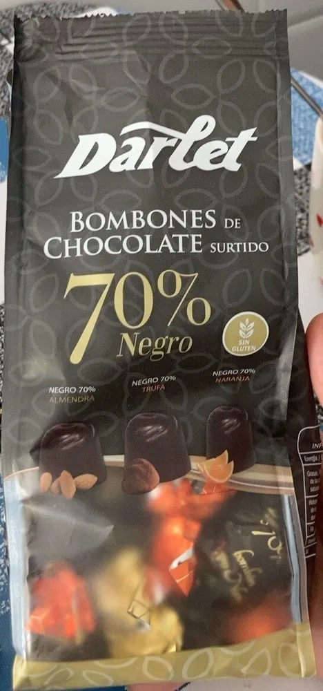 Bombones de chocolate 70% negro