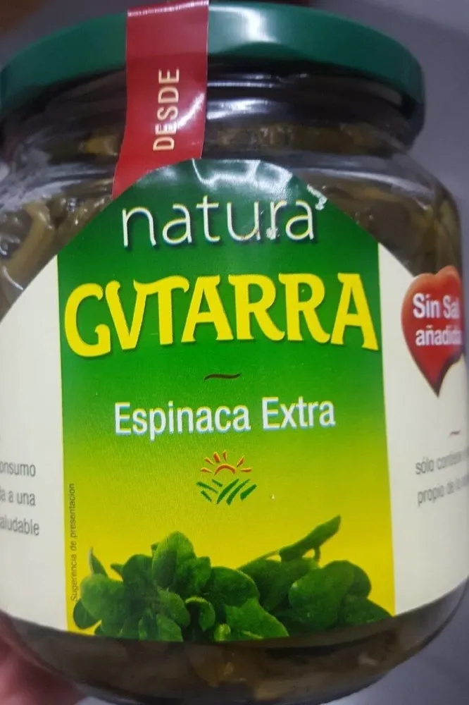 Espinaca cocida