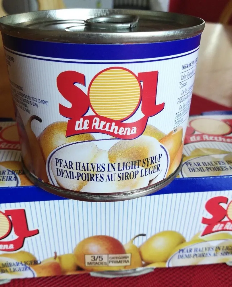 Demi poires au sirop léger