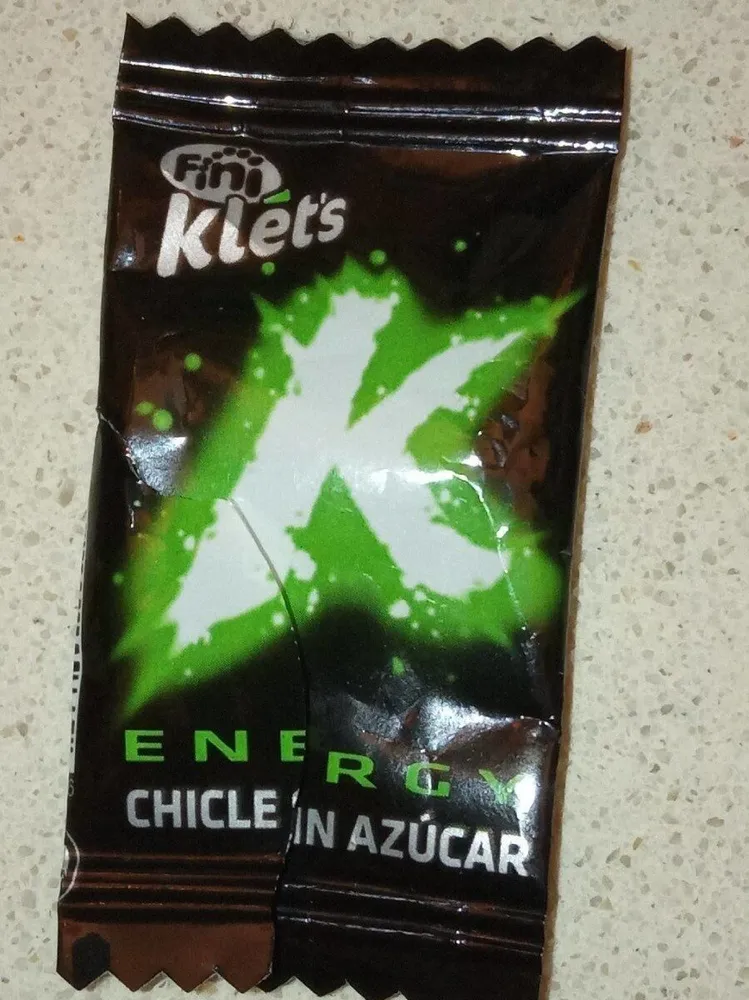 Energy chicle sin azúcar
