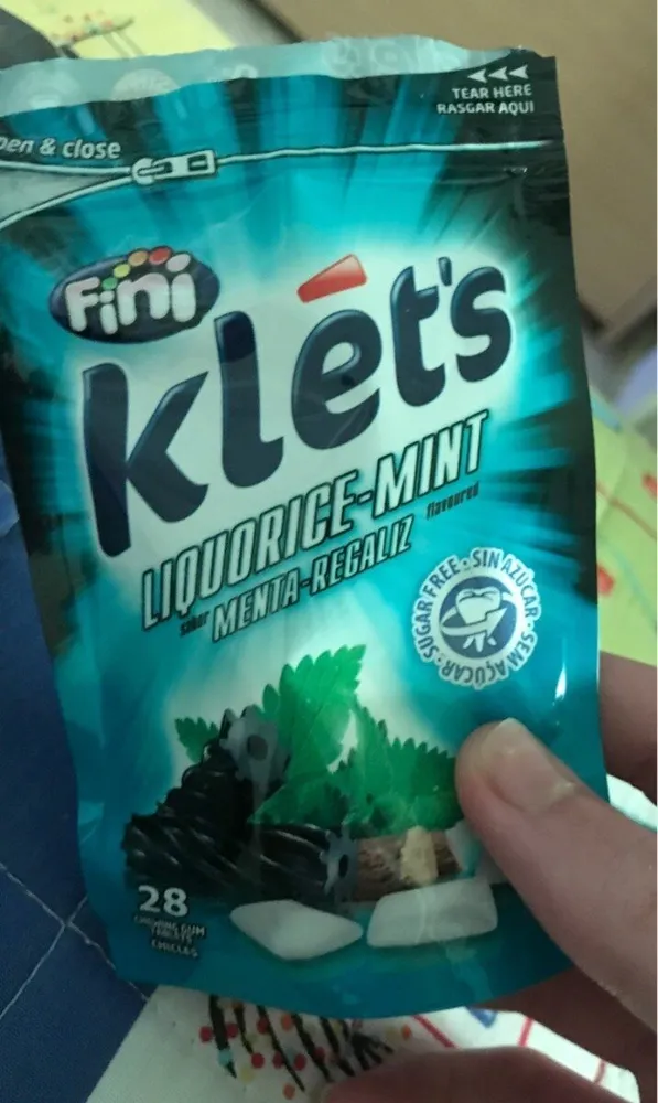 Chicle Klet's Menta-Regaliz