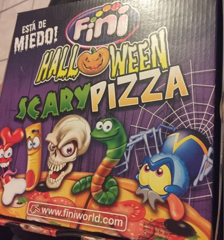 Halloween scary pizza
