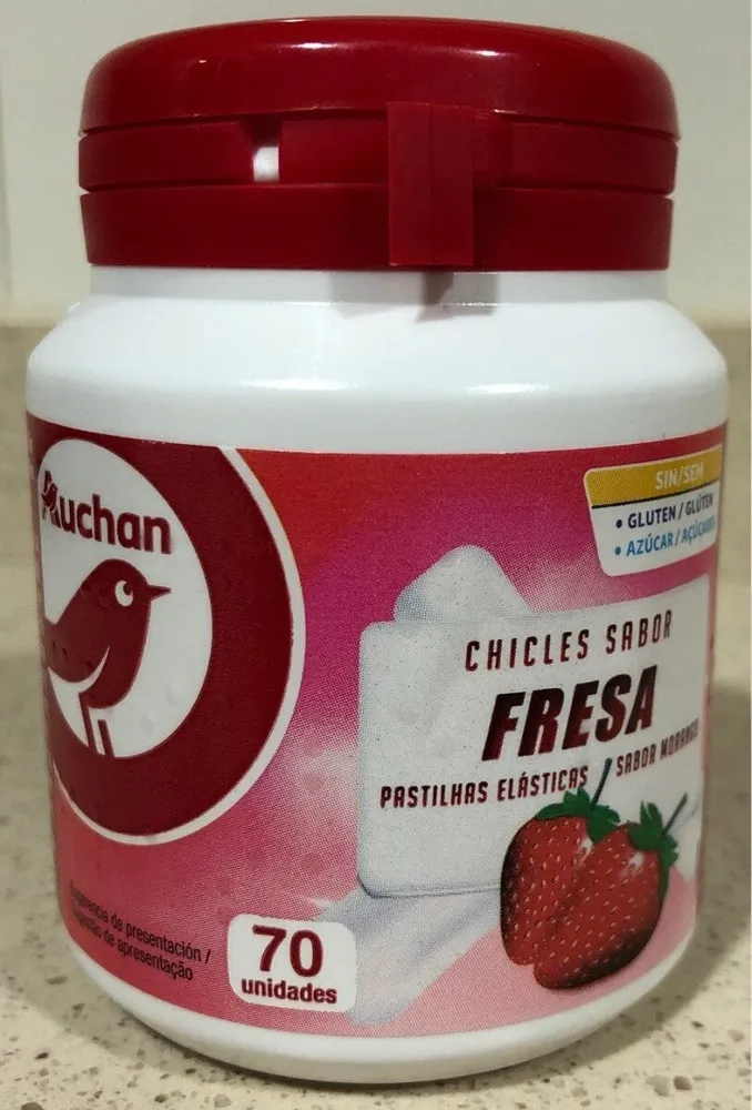 Chicles sabor fresa