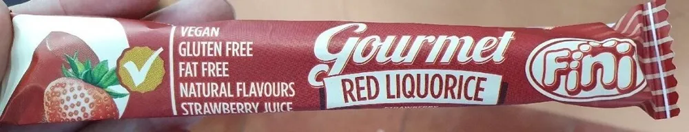 Gourmet red liquorice