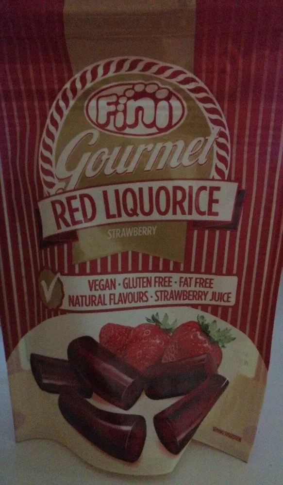 Gourmet red liquorice