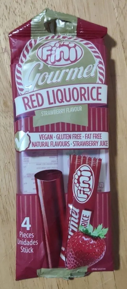 Dulces de regaliz sabor fresa