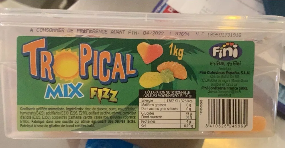 Tropical mix fizz