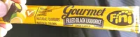 Filled black licuorice