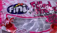 Filled sour straws
