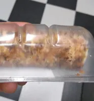 Rulito de queso con turrón y chocolate