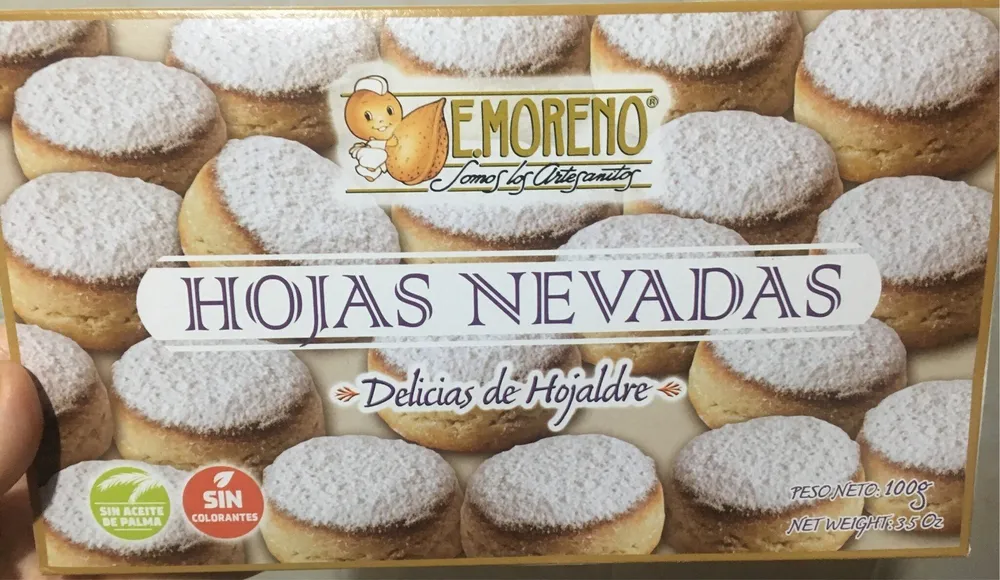 Hojas nevadas Delicias de hojaldre