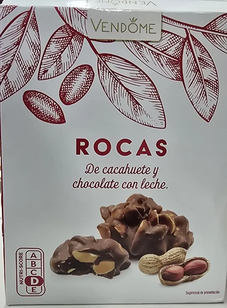 Rocas de cacahuete y chocolate con leche