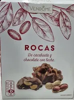 Rocas de cacahuete y chocolate con leche